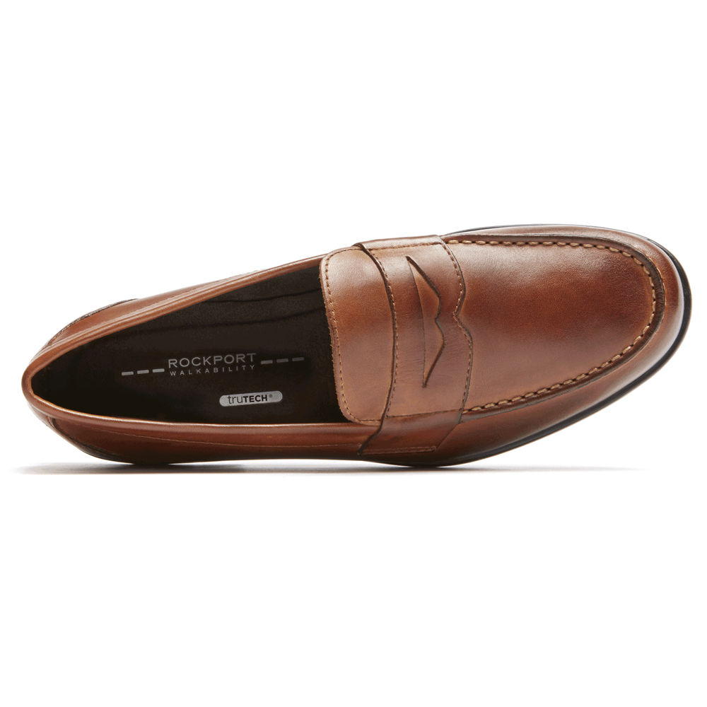 Rockport Mens Classic Penny - Loafers Brown - NTD620483